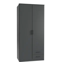 Kledingkast Stolpen Grafiet - 90x199x58 cm