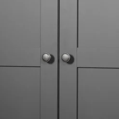 Kledingkast Tudela Donkergrijs - 225x210x58 cm