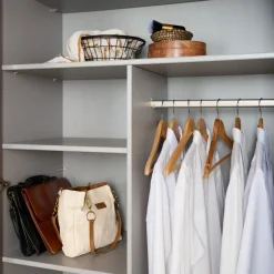 Kledingkast Veghel Donkergrijs - 225x210x58 cm