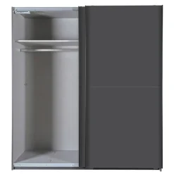 Kledingkast Vught Donkergrijs - 179x198x64 cm