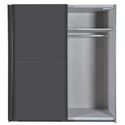 Kledingkast Vught Donkergrijs - 179x198x64 cm