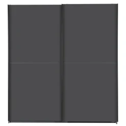 Kledingkast Vught Donkergrijs - 179x198x64 cm