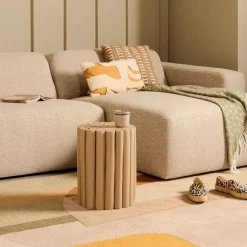 Kruk Fernando Taupe - Ø30 cm