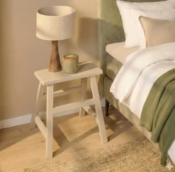 Kruk Monto Grijs / Beige - 40x20 cm