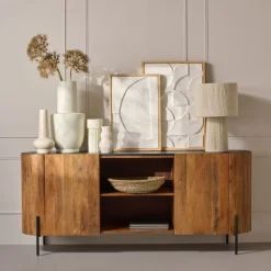 Kunstbloem Heracleum Bruin - 80 cm