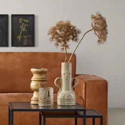 Kunstbloem Heracleum Bruin - 80 cm