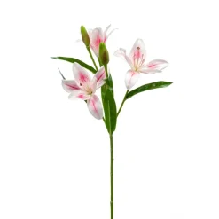 Kunstbloem Lily Roze - 60 cm