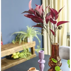 Kunsttak Eucalyptus Rood - 80 cm