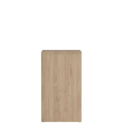 Ladekast Atlanta Eiken / Hoogglans Wit - 80x84x48 cm