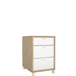 Ladekast Bram Eiken / Wit - 41x61x49 cm