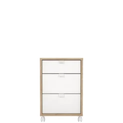 Ladekast Bram Eiken / Wit - 41x61x49 cm