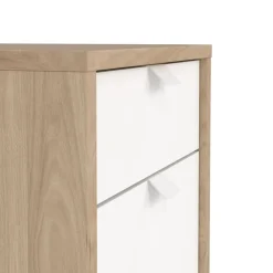 Ladekast Bram Eiken / Wit - 41x61x49 cm