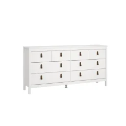 Ladekast Dallas Wit - 160x80x39 cm