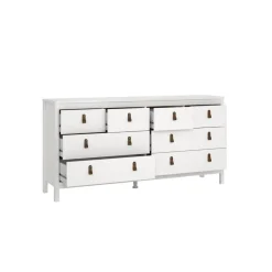 Ladekast Dallas Wit - 160x80x39 cm