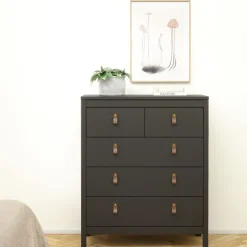 Ladekast Dallas Zwart - 83x99x39 cm