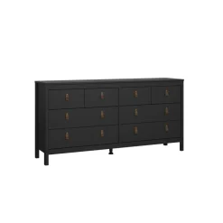 Ladekast Dallas Zwart - 160x80x39 cm