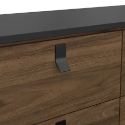 Ladekast Denver Zwart / Walnoot - 102x95x40 cm