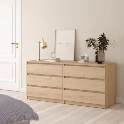 Ladekast Luna Eiken - 154x71x50 cm