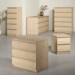 Ladekast Luna Eiken - 154x71x50 cm