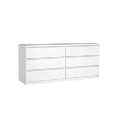 Ladekast Luna Hoogglans Wit - 154x71x50 cm