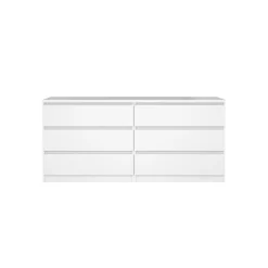 Ladekast Luna Hoogglans Wit - 154x71x50 cm