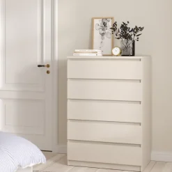 Ladekast Luna Taupe - 77x112x50 cm