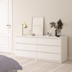 Ladekast Luna Wit - 154x71x50 cm