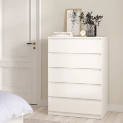 Ladekast Luna Wit - 77x112x50 cm