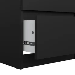 Ladekast Luna Zwart - 41x112x50 cm
