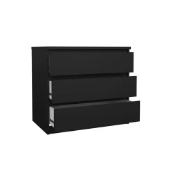 Ladekast Luna Zwart - 77x71x50 cm