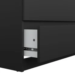Ladekast Luna Zwart - 77x112x50 cm