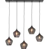 Light - Living Light & Living Hanglamp Alvaro Zwart - 5 x E27 - 100 cm breed