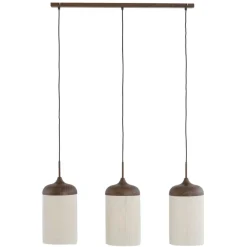 Light - Living Light & Living Hanglamp Dania Bruin - 3 x E27 - 90 cm breed
