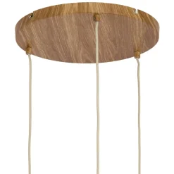 Light - Living Light & Living Hanglamp Danialo Naturel - 3 x E27 - Ø 35 cm