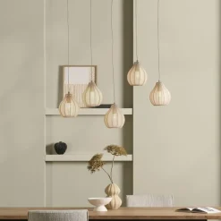 Light - Living Light & Living Hanglamp Elati Naturel - 5 x E27 - 100 cm breed