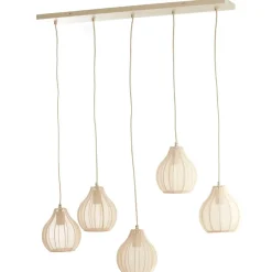 Light - Living Light & Living Hanglamp Elati Naturel - 5 x E27 - 100 cm breed