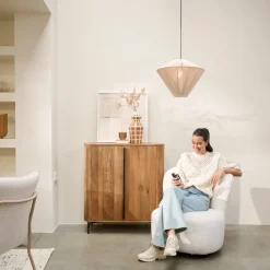 Light - Living Light & Living Hanglamp Felida Crème - E27 - Ø 42 cm