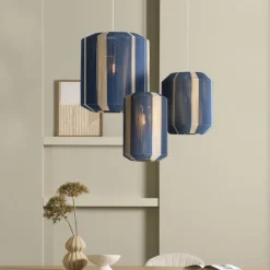 Light - Living Light & Living Hanglamp Kozana Blauw - E27 - Ø 30 cm