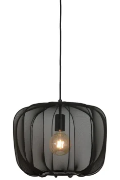 Light - Living Light & Living Hanglamp Plumeria Zwart - E27 - Ø 40 cm