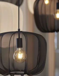 Light - Living Light & Living Hanglamp Plumeria Zwart - E27 - Ø 40 cm