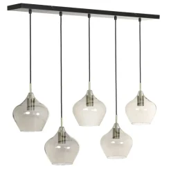Light - Living Light & Living Hanglamp Rakel Brons - 5 x E27 - 104 cm breed