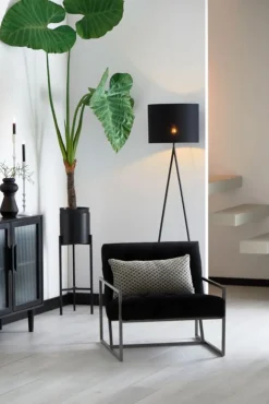 Light - Living Light & Living Lampenkap Livigno Zwart - 50x38x50 cm