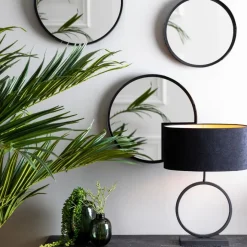 Light - Living Light & Living Lampenvoet Liva Zwart - E27 - 42 cm hoog