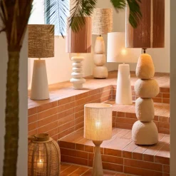 Light - Living Light & Living Lampenvoet Yelos Creme - E27 - 35 cm hoog