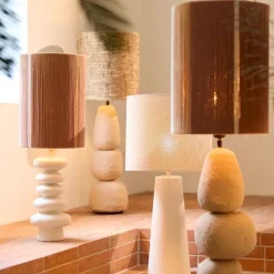 Light - Living Light & Living Lampenvoet Yelos Creme - E27 - 43 cm hoog