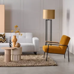 Light - Living Light & Living Lampenvoet Mace Zwart - E27 - 140 cm hoog