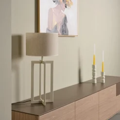 Light - Living Light & Living Lampenvoet Mace Creme - E27 - 46 cm hoog