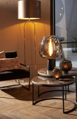 Light - Living Light & Living Lampenvoet Jamiri Zwart - E27 - 142 cm hoog