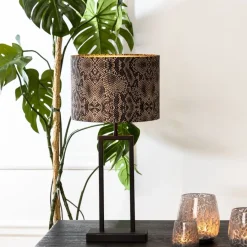 Light - Living Light & Living Lampvoet Shiva Zwart - E27 - 41 cm hoog