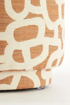 Light - Living Light & Living Poef Davonte Terra / Crème  - Ø 40 cm